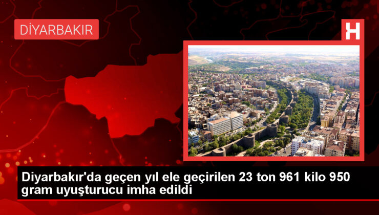 Diyarbakır’da 23 Ton Uyuşturucu İmha Edildi