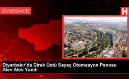 Diyarbakır’da Direk Üstü Sayaç Otomasyon Panosu Alev Alev Yandı