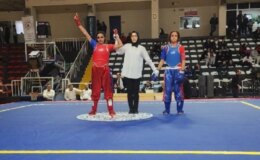 Diyarbakır’da Wushu Kung-fu Şampiyonası’nda altın madalya kazanan genç atlet