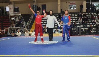 Diyarbakır’da Wushu Kung-fu Şampiyonası’nda altın madalya kazanan genç atlet